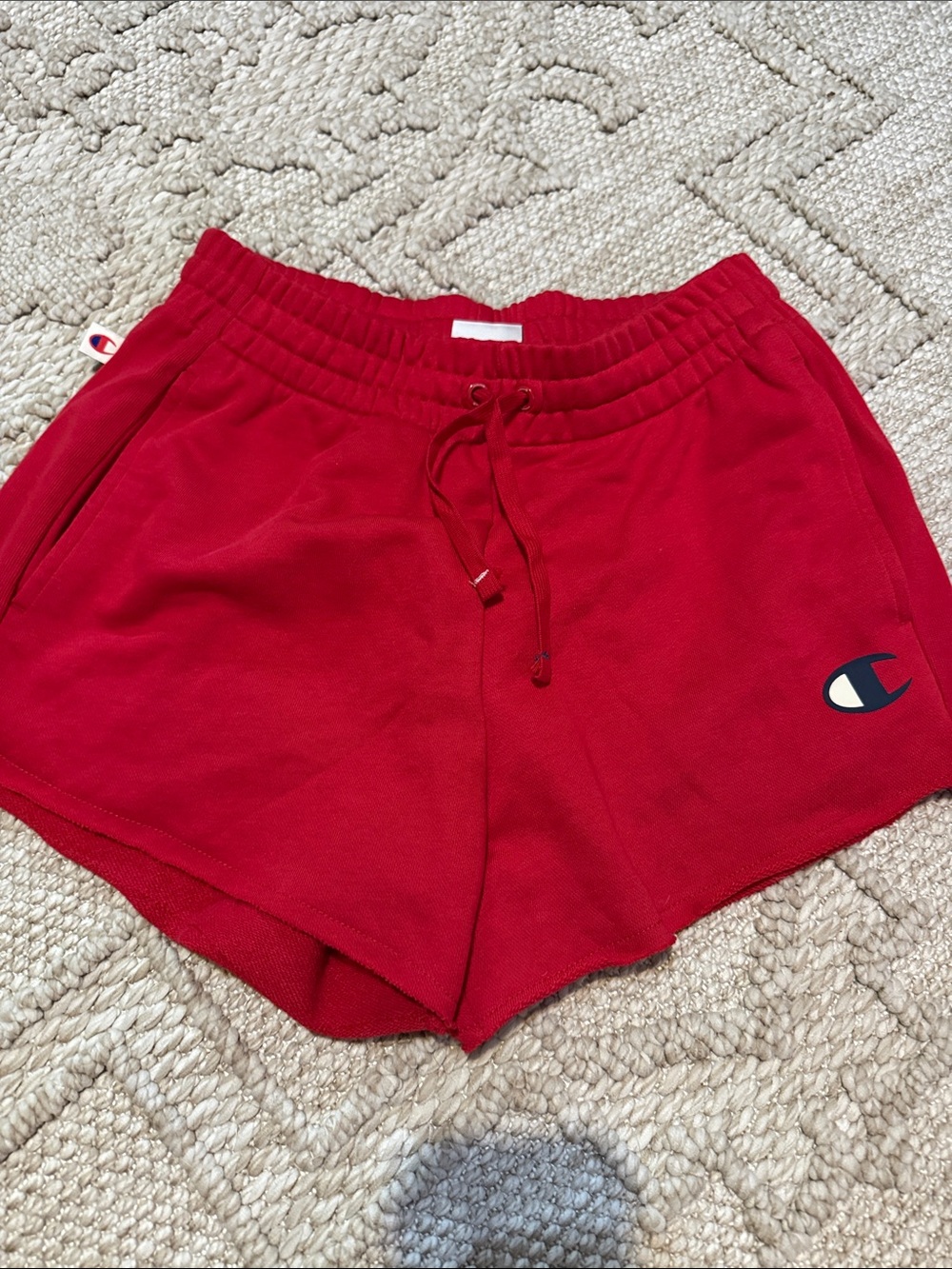 Champion Women’s Bright Red Athletic Drawstring Shorts